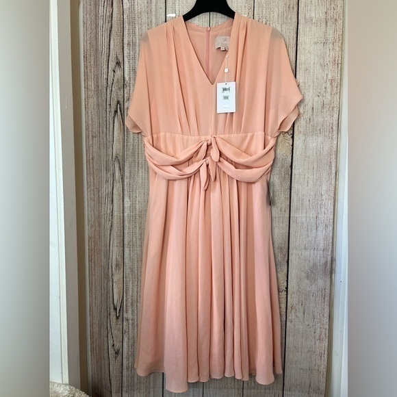 Gal meets glam collection Jane tie midi womens dress size 20